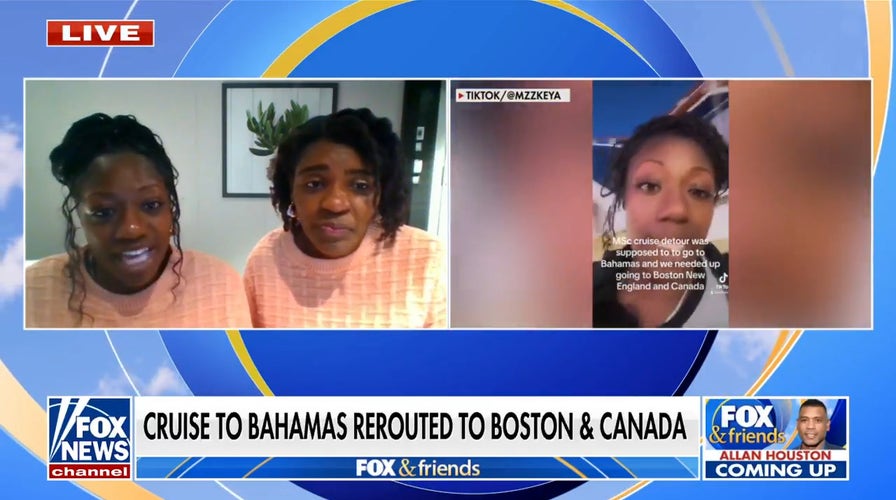 Cruise passengers shocked after Bahamas cruise was re-routed to Boston, Canada