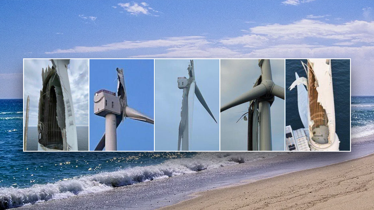 A major part of a first-of-its-kind green energy project, which the Biden administration bragged about, is now lying in ruins and polluting some of America’s beautiful ocean and seashore in Nantucket, Massachusetts.