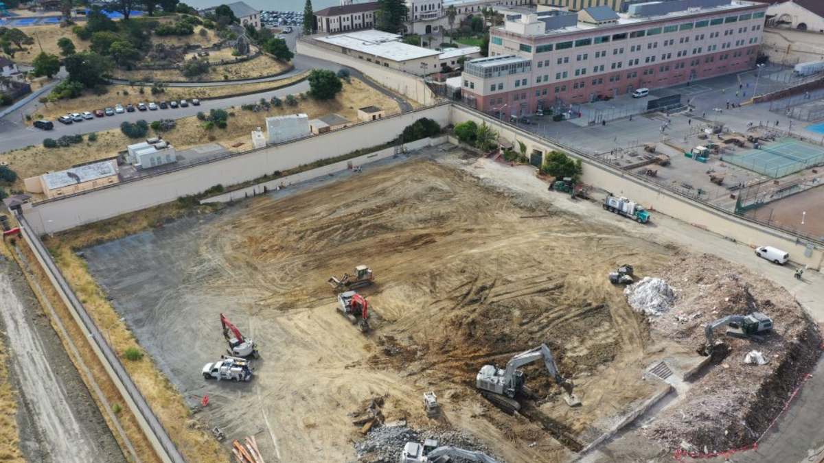 Pictured is the space where the San Quentin Rehabilitation Center is being built