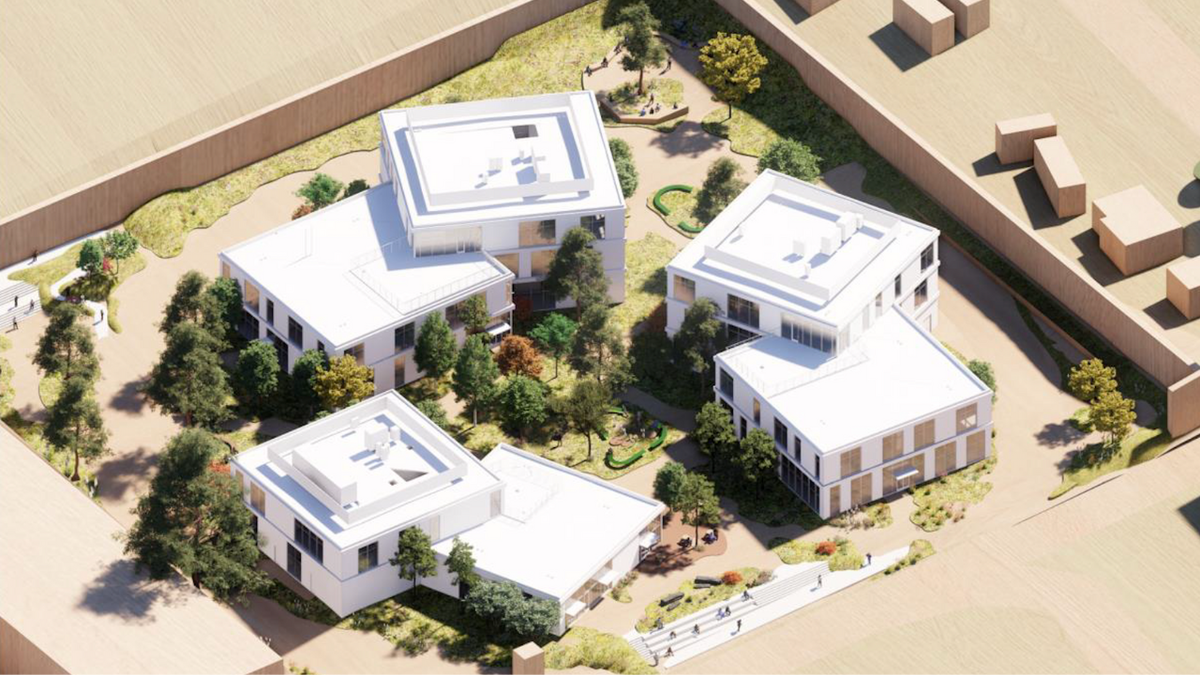 Pictured is a rendering of the San Quentin Rehabilitation Center.
