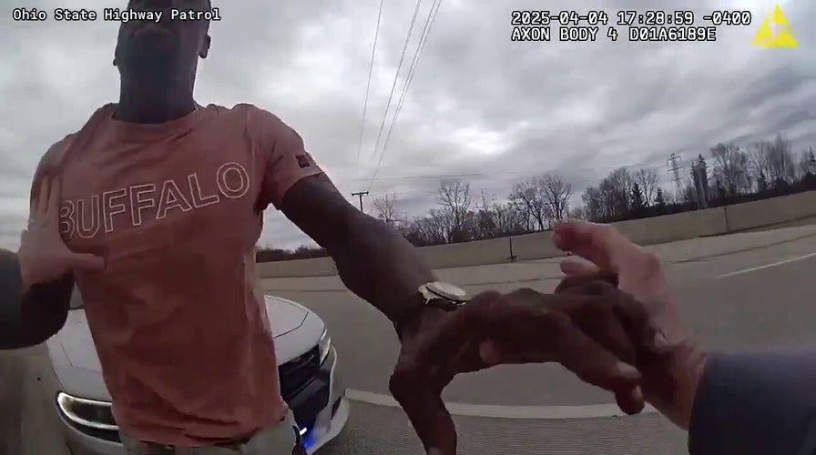 Man attacks Ohio state trooper on side of the road