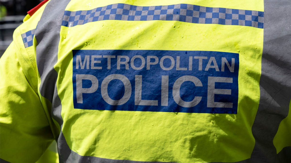 Metropolitan Police logo on jacket
