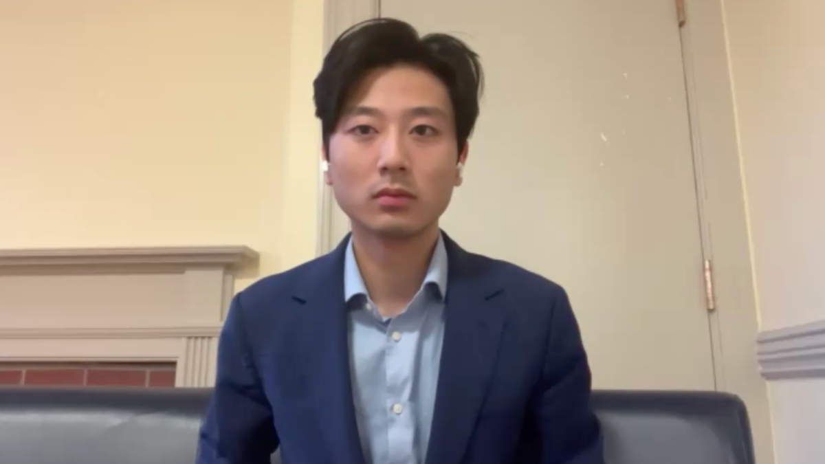 Alex Shieh, a sophomore at Brown University told Fox News Digital in an exclusive interview that he sent a DOGE-like email to non-faculty employees asking them what they do all day to try to figure out why tuition has gotten so expensive.  (Photo: Zoom screenshot)