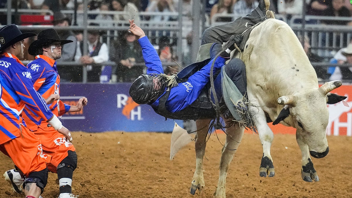 Rider being bucked off