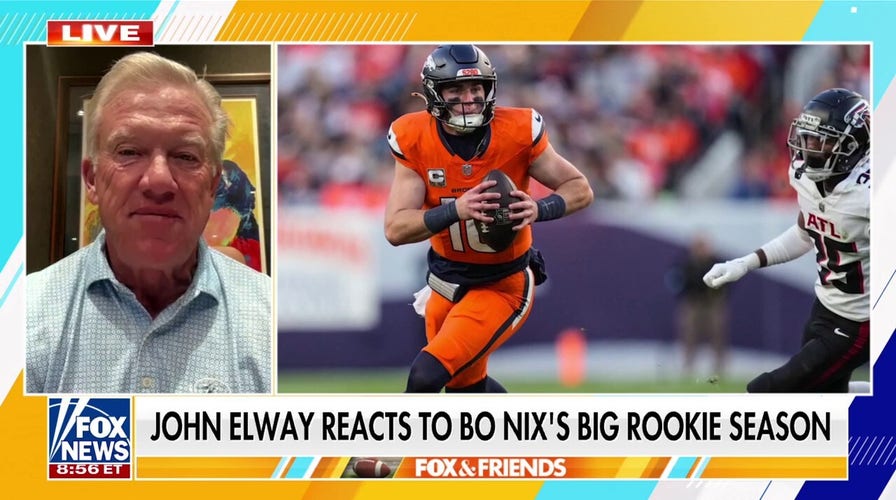 John Elway reacts to Broncos rookie Bo Nix's big rookie season
