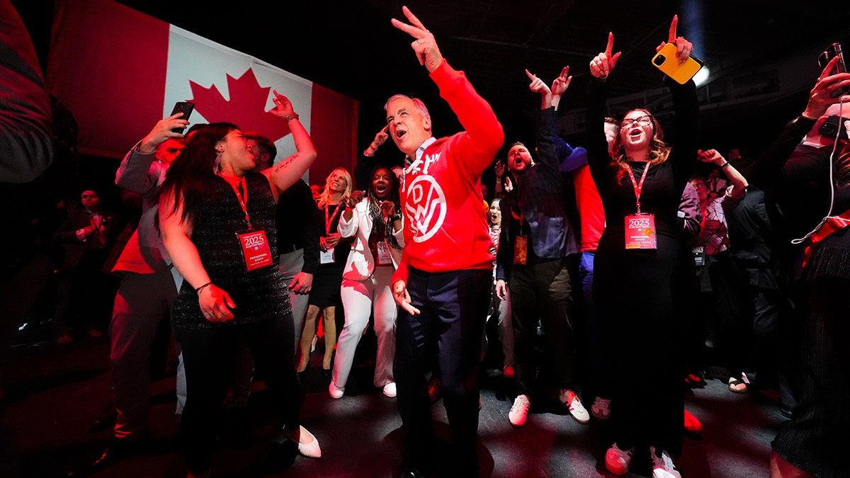 Canadian Prime Minister Mark Carney dancing