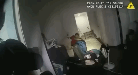Police wake up Jose Ibarra on the morning of Feb. 23