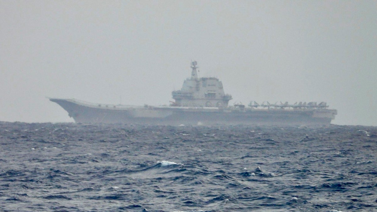 Chinese aircraft carrier sails near Taiwan