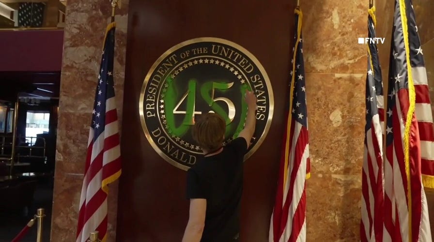 Climate protester arrested for vandalism in Trump Tower