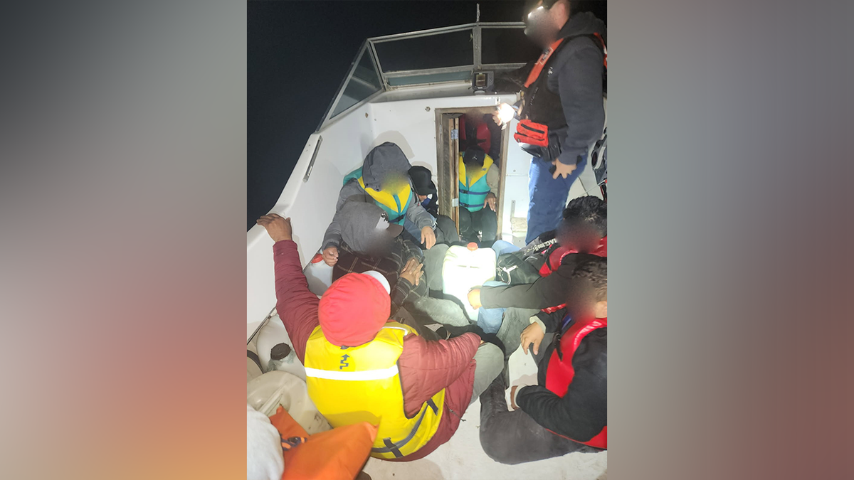 alleged illegal immigrants on boat