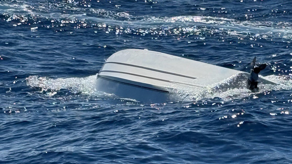 Capsized boat off Florida coast