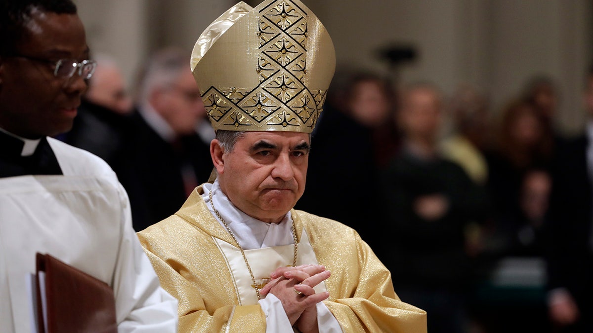 Angelo Becciu presides eucharistic liturgy