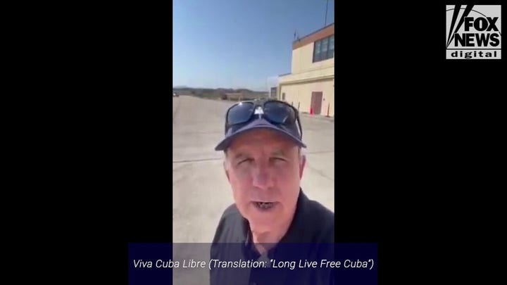 The only Cuban-born U.S. congressman returns to the island for the first time since childhood.