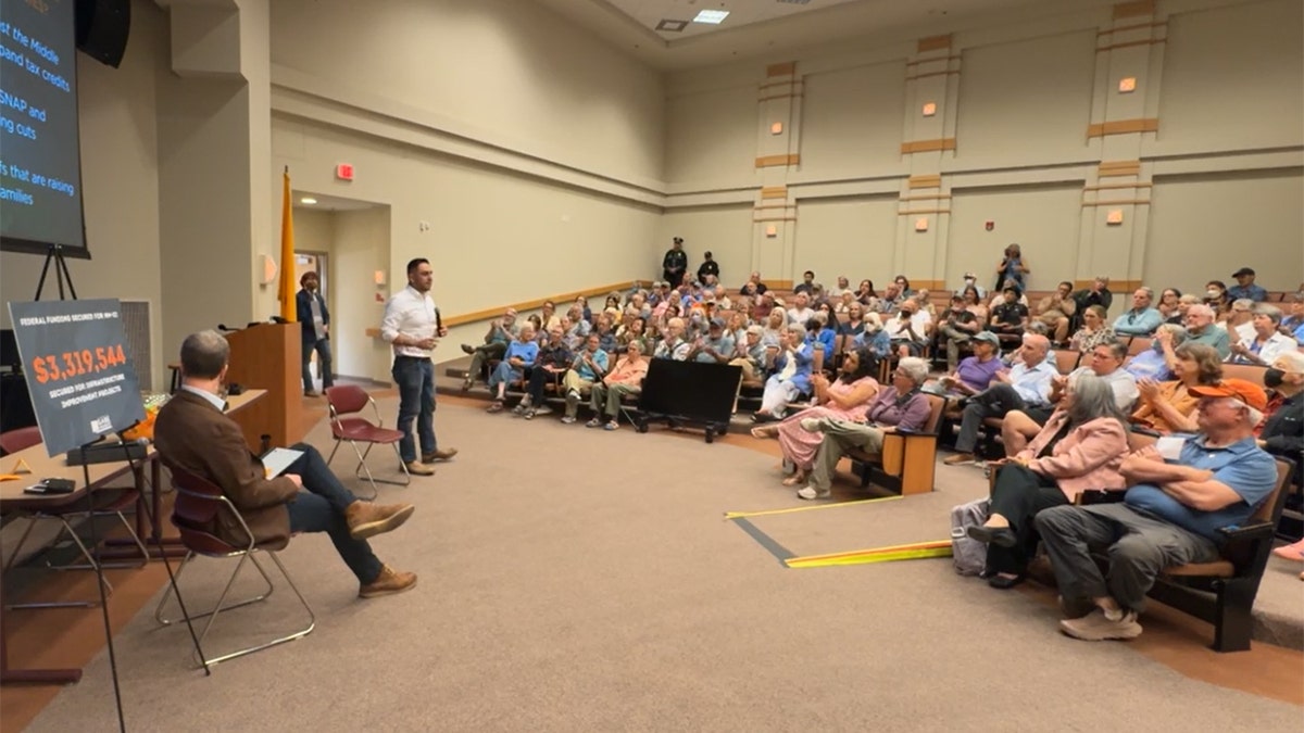 Democratic New Mexico Rep. Gabe Vasquez held a town hall April 16