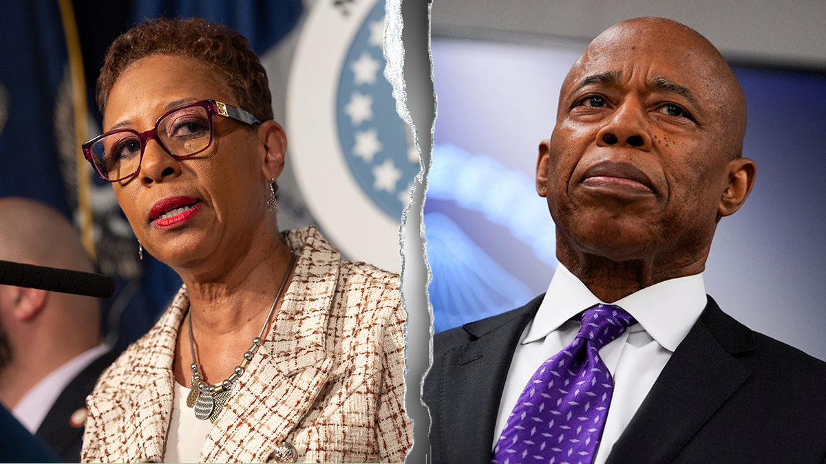 New York City Council Speaker Adrienne Adams, and Mayor Eric Adams