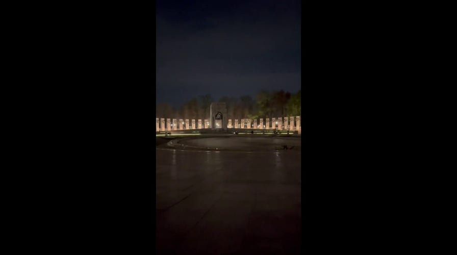ATVs driven around World War II memorial in Washington, DC