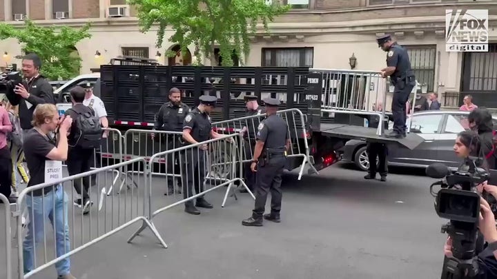 Barricades go up near Columbia University as anti-Israel chaos grips school