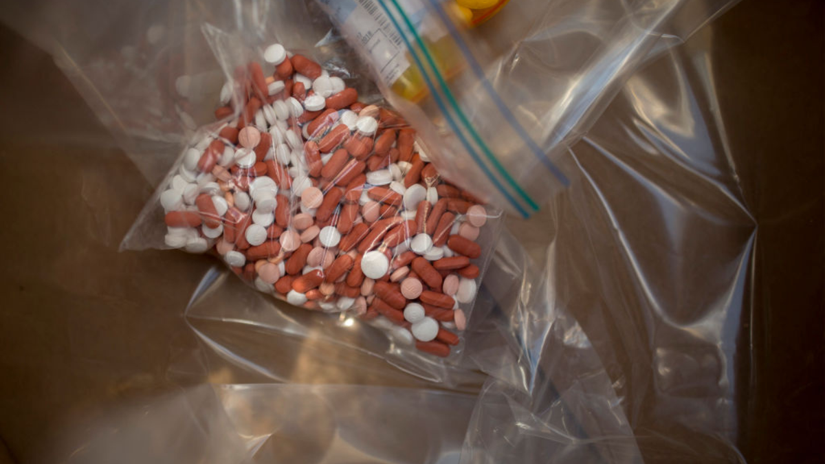 A bag full of drugs