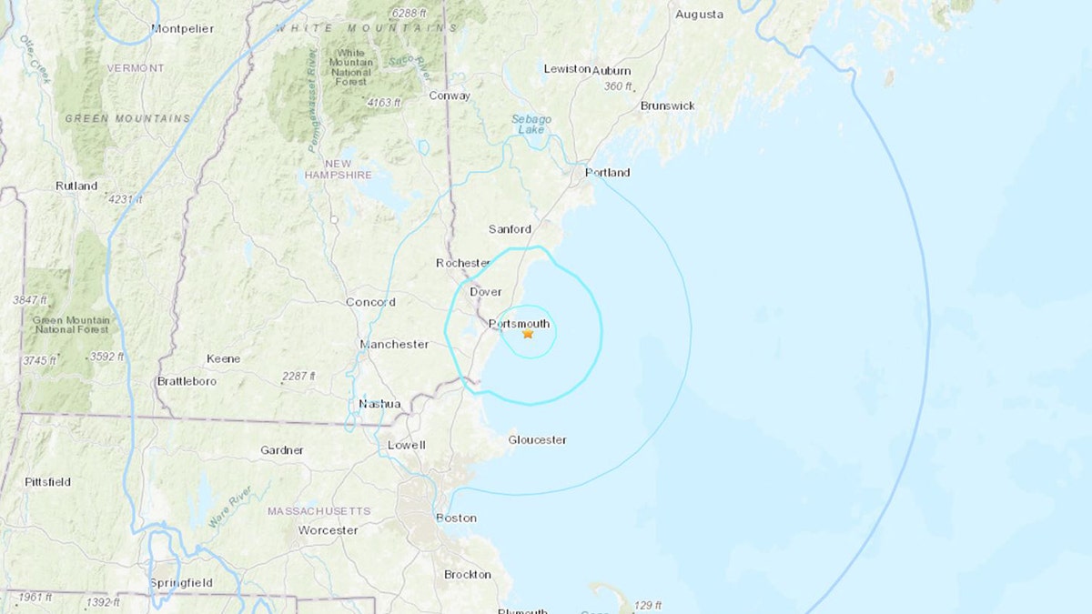 Earthquake map