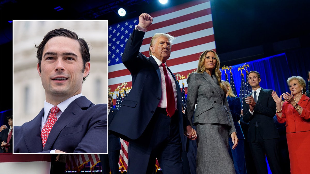 Brandon Gill and the president and first lady