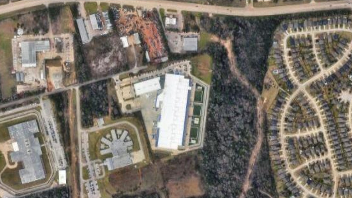 Aerial shot of Montgomery Center in Texas