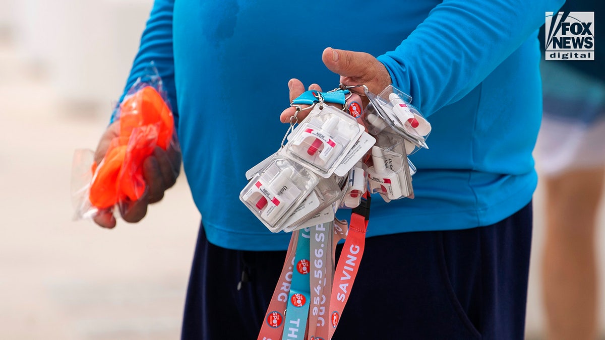 Free Narcan is handed out to spring breakers in Fort Lauderdale, Florida