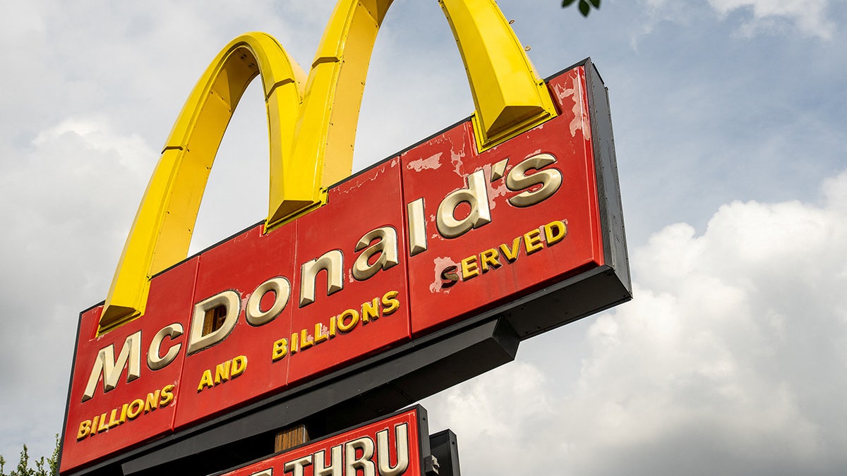 A McDonald's sign