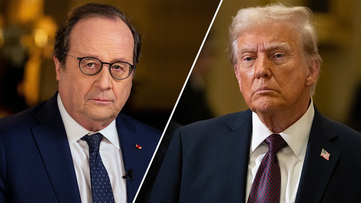 François Hollande and Donald Trump