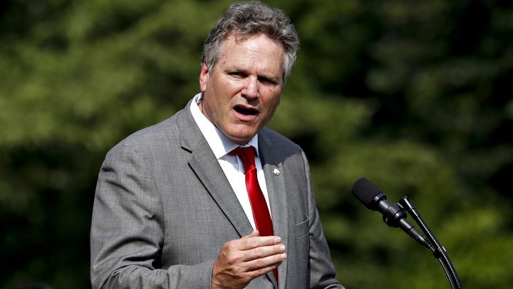 Alaska Gov. Dunleavy, shown here in an undated photo, is term limited.