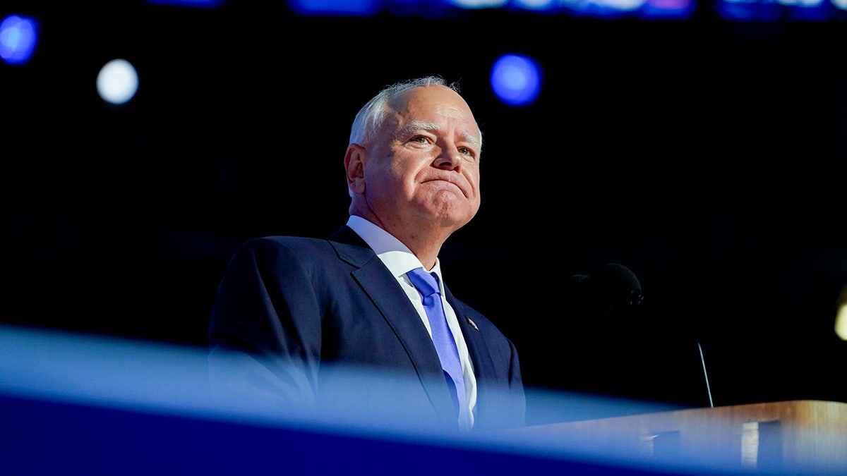 Tim Walz closeup from 2024 DNC