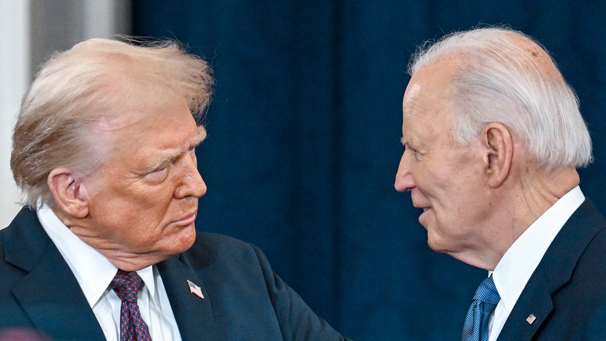 Trump with Biden