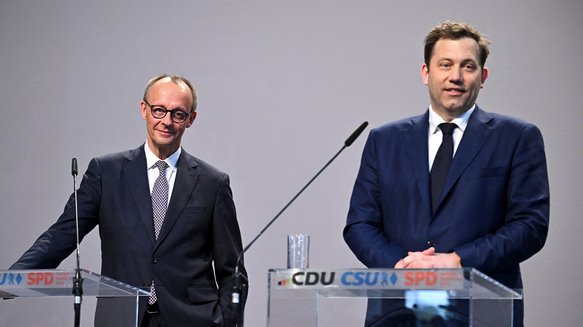 CDU's Friedrich Merz and SPD's Lars Klingbeil
