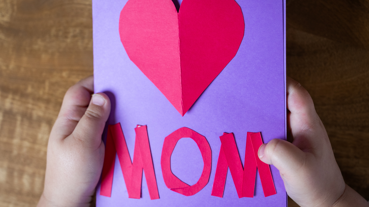 A Mother's Day card.