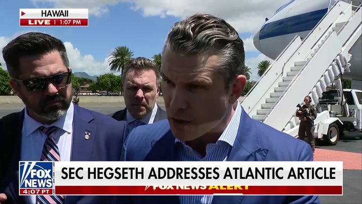 Hegseth blasts Atlantic article: 'Nobody was texting war plans.'