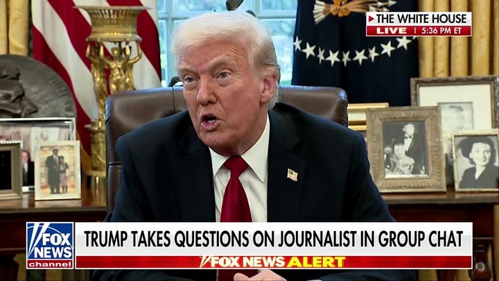 Media coverage of Signal chat leak is all a 'witch hunt,' Trump says