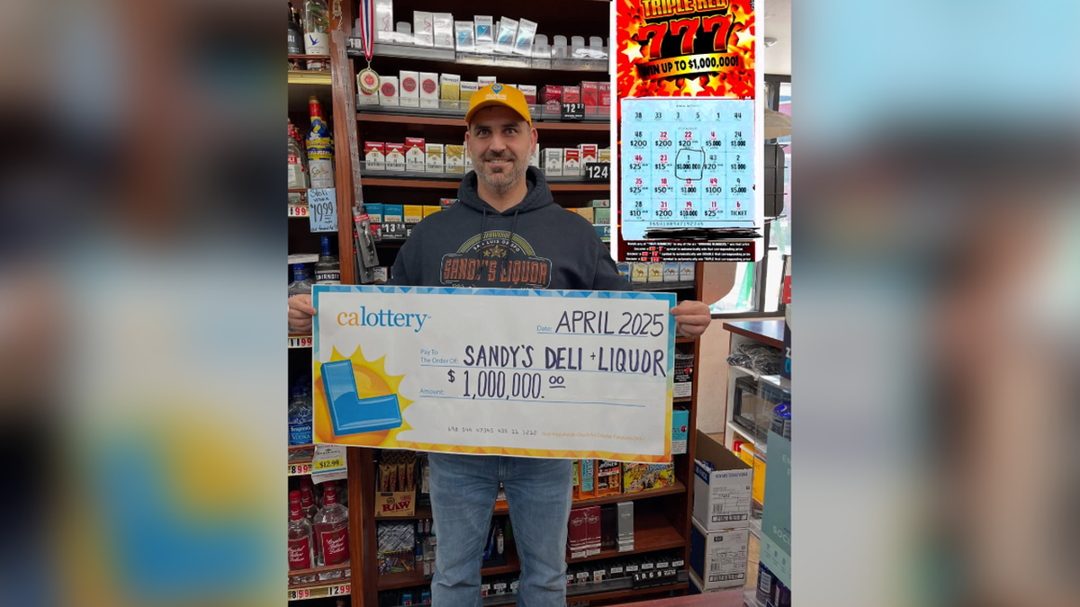 Man wins lottery in California
