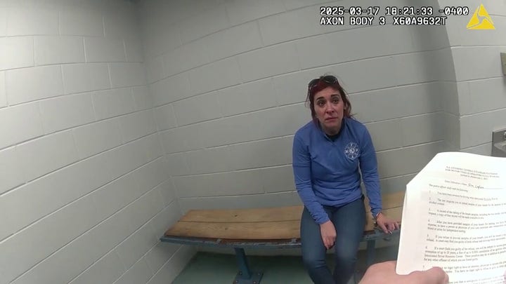 Lumberton Township police officer reads mayor her rights