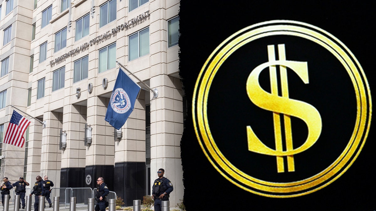 ICE HQ and DOGE logo