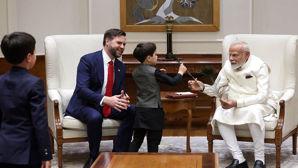 Vance's son interacts with Modi during India meeting
