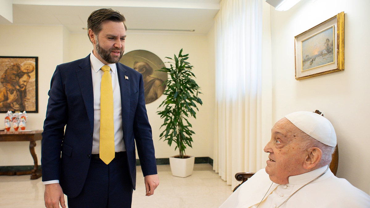 Vice President JD Vance with Pope Francis