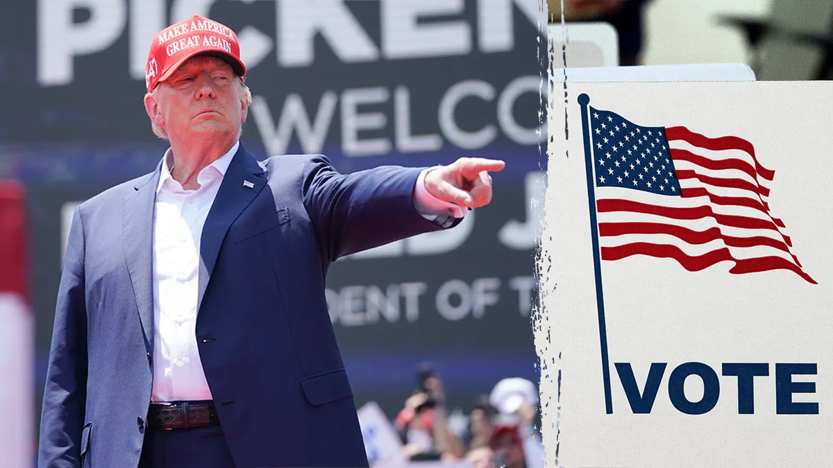 Trump pointing his finger