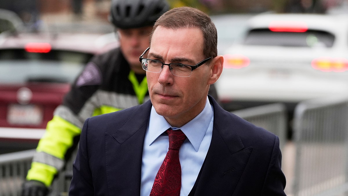Hank Brennan arrives for the trial of Karen Read