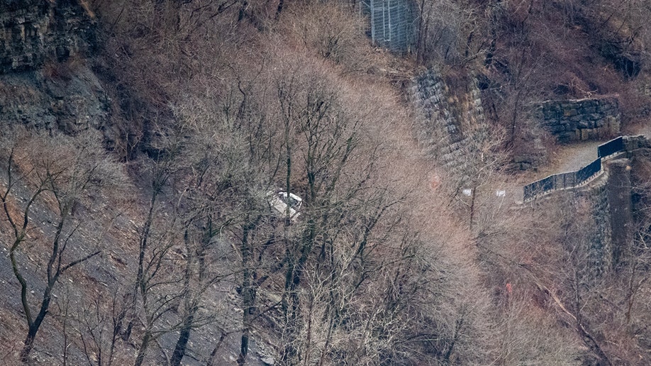 Niagara Gorge crash aerial view