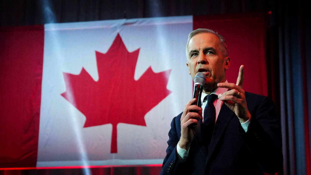 Canada's new prime minister, Mark Carney, speaks to supporters in Ottawa, Ontario, on March 9, 2025.