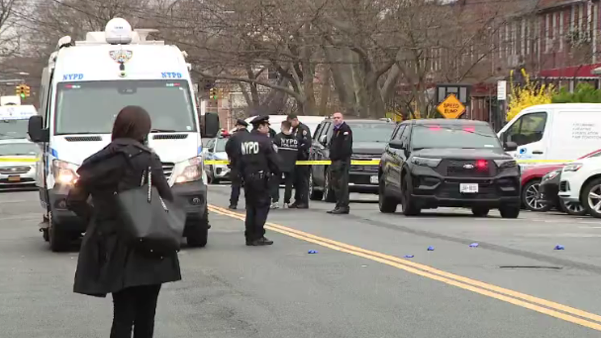 Police on Brooklyn crime scene