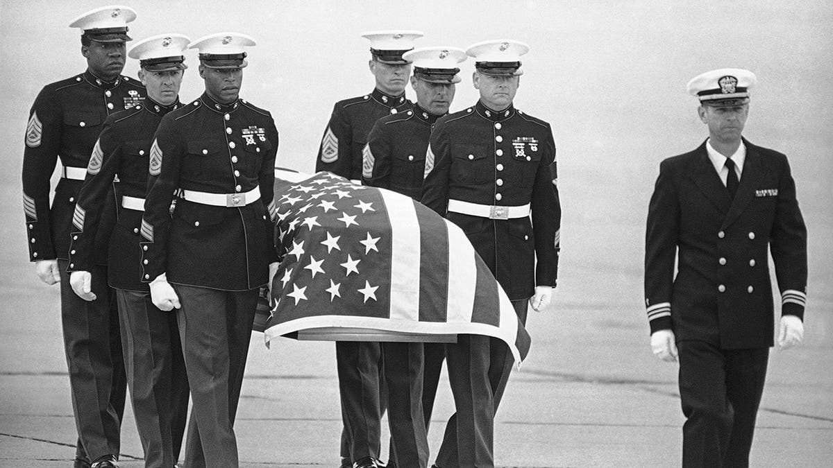 Casket of slain U.S. Drug Enforcement agent Enrique Camarena