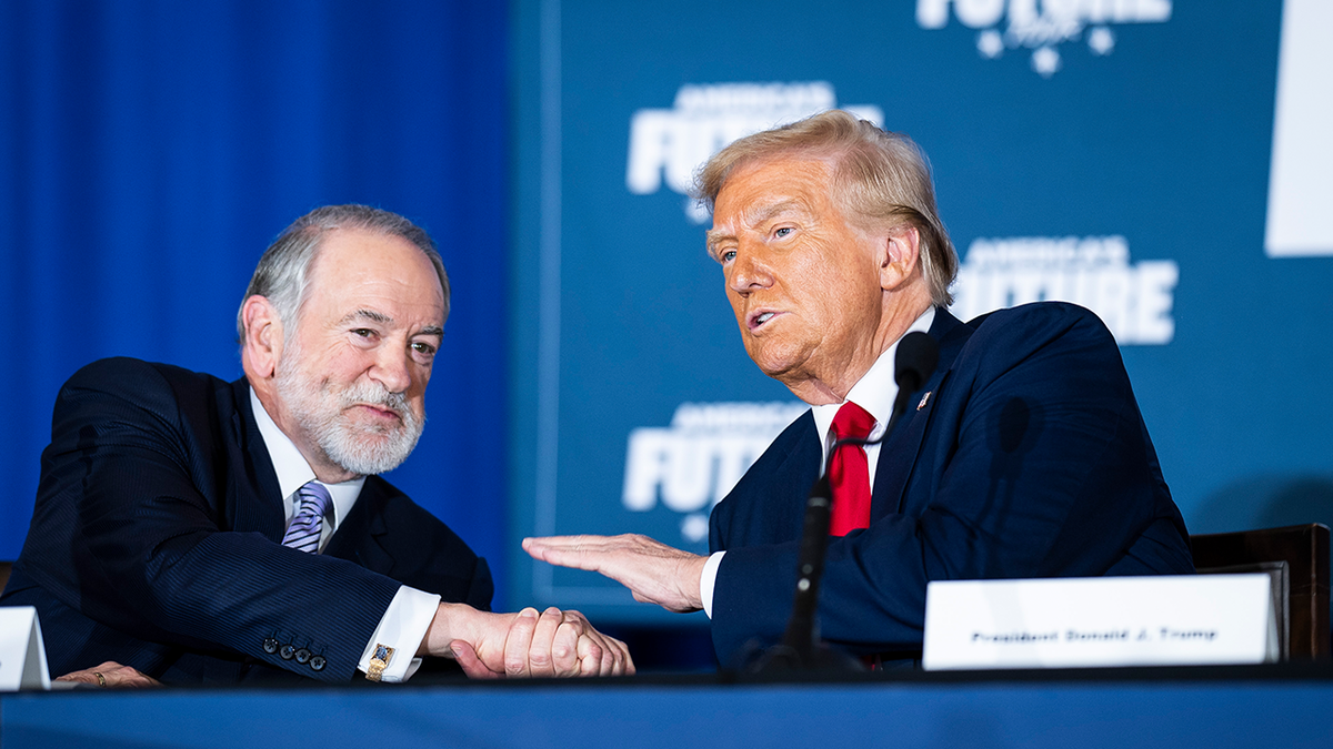 Mike Huckabee and Donald Trump
