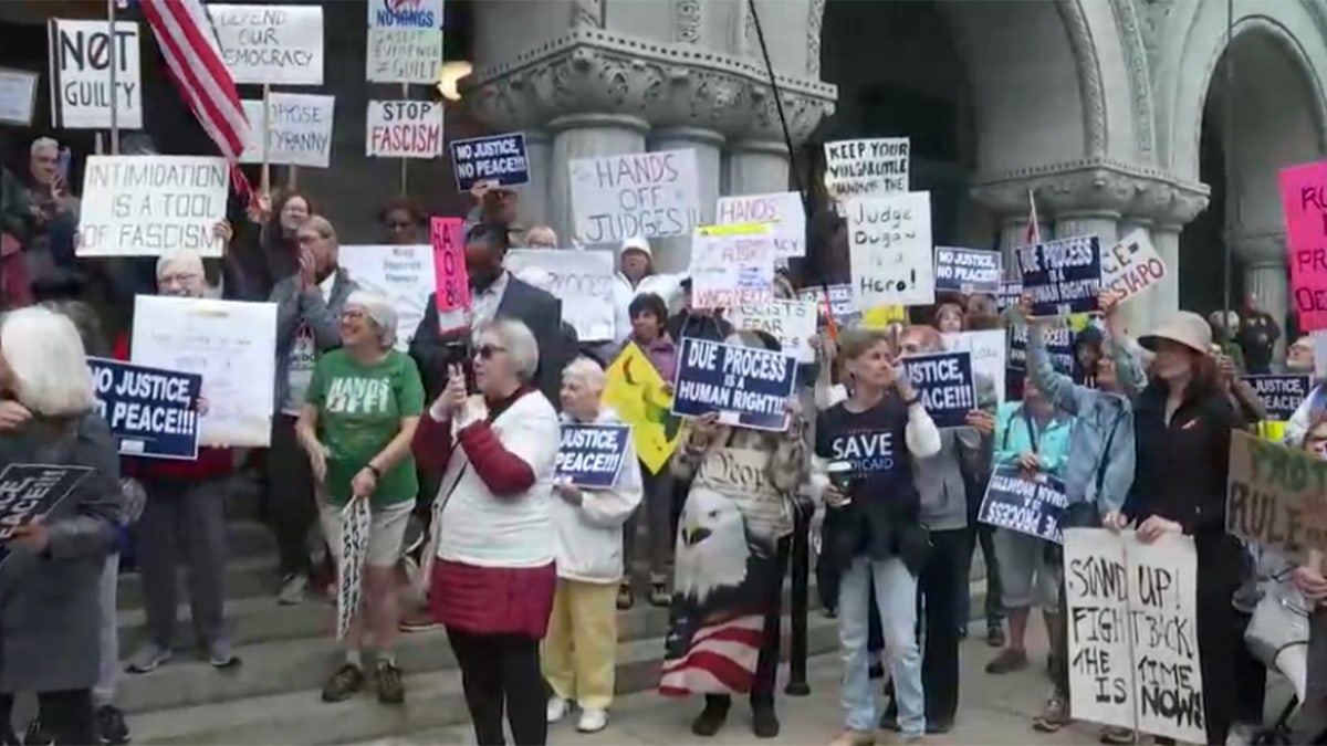 Protesters in Wisconsin