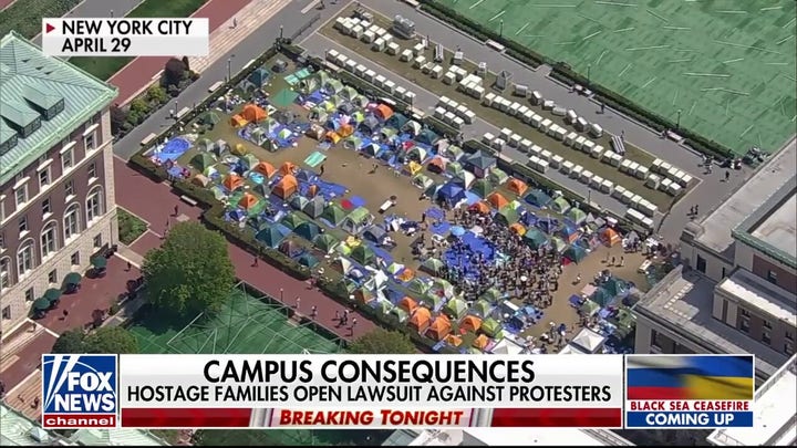 Hostages' families sue Columbia University protesters