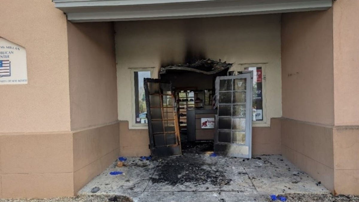 The Republican Party New Mexico after arson attack